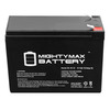 Mighty Max Battery 12V 10AH Battery Replaces Enduring 6DZM8, 6 DZM 8 + 12V Charger ML10-12CHRGR202